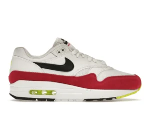 Nike Air Max 1 White Black Volt Rush Pink - photo 1- Jersey4u