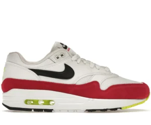 Nike Air Max 1 White Black Volt Rush Pink - photo 1- Jersey4u