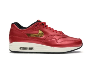 Nike Air Max 1 Red Gold Sequin (Women's) - photo 1- Jersey4u