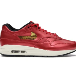 Nike Air Max 1 Red Gold Sequin (Women's) - photo 1- Jersey4u