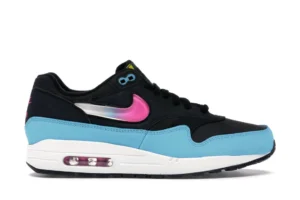 Nike Air Max 1 Jelly Swoosh Black Fuchsia Blue Fury - photo 1- Jersey4u