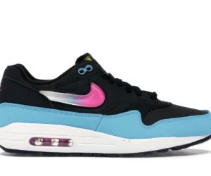 Nike Air Max 1 Jelly Swoosh Black Fuchsia Blue Fury - photo 1- Jersey4u