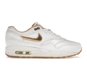 Nike Air Max 1 FB Woven White Metallic Gold - photo 1- Jersey4u