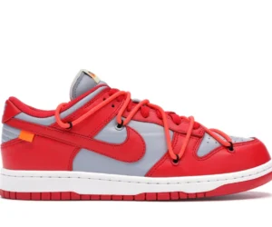 Nike Dunk Low Off-White University Red - photo 1- Jersey4u