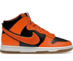 Nike Dunk High Retro Chenille Swoosh Safety Orange - photo 1- Jersey4u