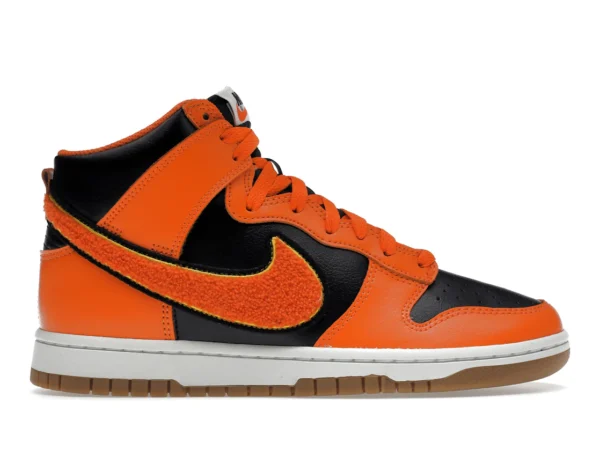 Nike Dunk High Retro Chenille Swoosh Safety Orange - photo 1- Jersey4u