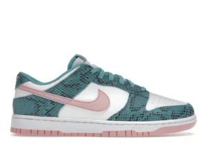 Nike Dunk Low Snakeskin Washed Teal Bleached Coral - photo 1- Jersey4u