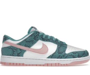 Nike Dunk Low Snakeskin Washed Teal Bleached Coral - photo 1- Jersey4u