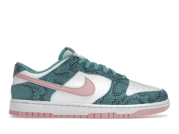 Nike Dunk Low Snakeskin Washed Teal Bleached Coral - photo 1- Jersey4u