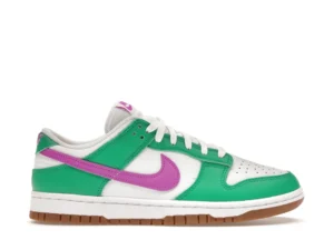 Nike Dunk Low White Stadium Green Fuchsia (Women's) - photo 1- Jersey4u