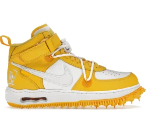 Nike Air Force 1 Mid SP Off-White Varsity Maize - photo 1- Jersey4u