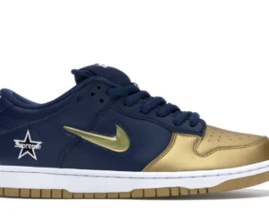 Nike SB Dunk Low Supreme Jewel Swoosh Gold - photo 1- Jersey4u