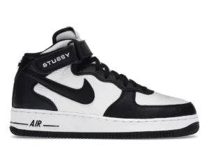 Nike Air Force 1 Mid Stussy Light Bone Black - photo 1- Jersey4u