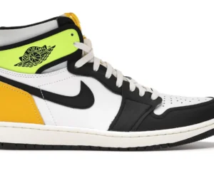 Jordan 1 Retro High White Black Volt University Gold - photo 1- Jersey4u