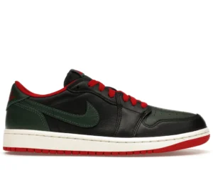 Jordan 1 Retro Low OG Gorge Green Varsity Red (Women's) - photo 1- Jersey4u