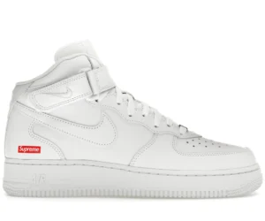 Nike Air Force 1 Mid Supreme White - photo 1- Jersey4u