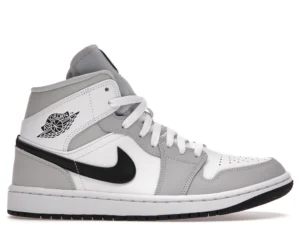 Jordan 1 Mid Light Smoke Grey (Women's) - photo 1- Jersey4u