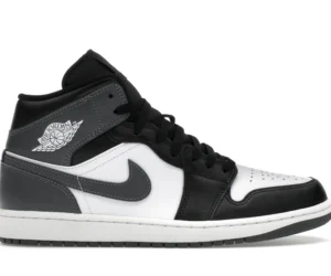 Jordan 1 Mid Black White Iron Grey - photo 1- Jersey4u