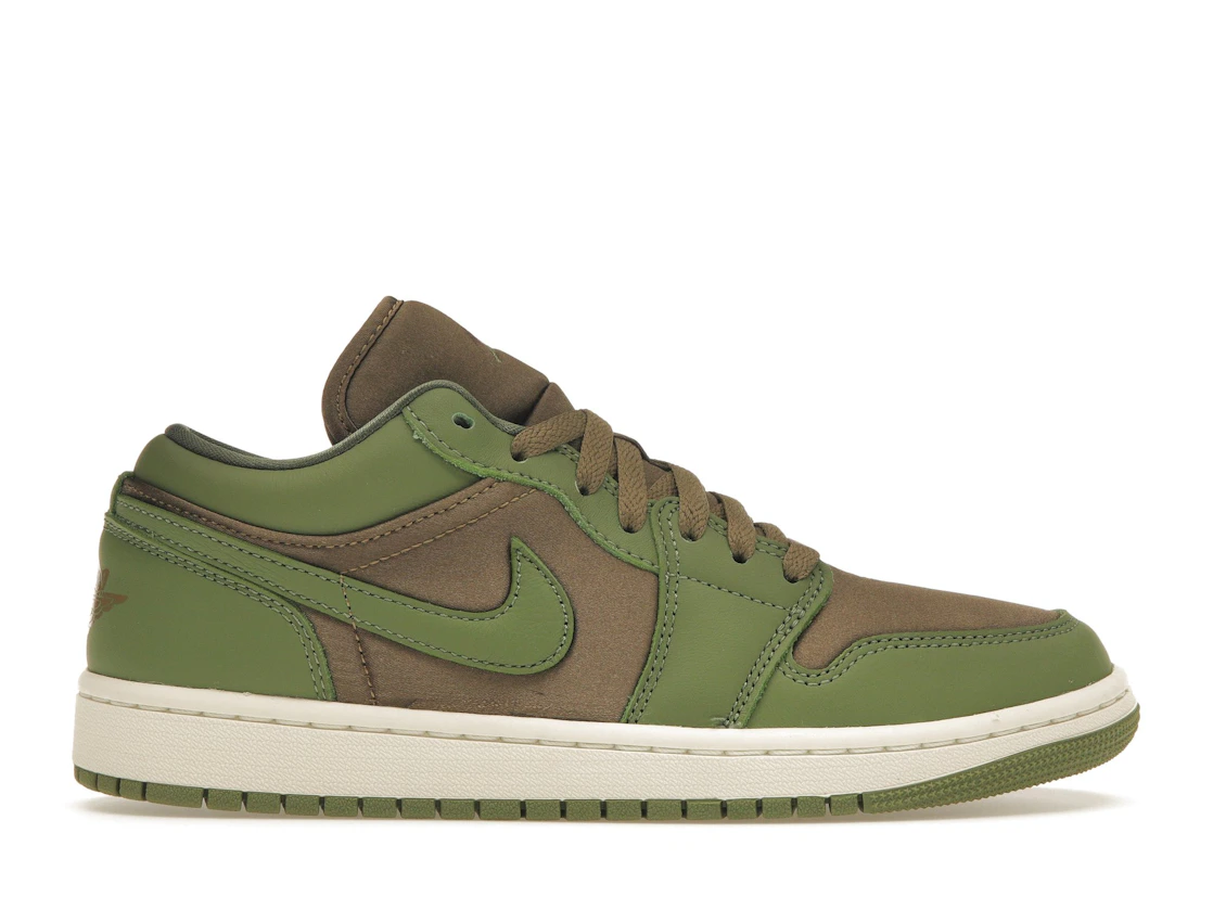 Jordan 1 Low SE Brown Kelp Sky J Light Olive (Women's) - photo 1- Jersey4u