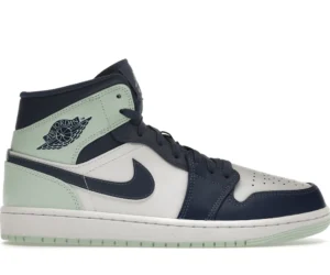 Jordan 1 Mid Mystic Navy Mint Foam - photo 1- Jersey4u