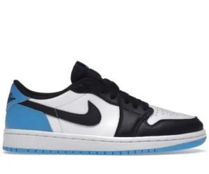 Jordan 1 Retro Low OG Black Dark Powder Blue (Women's) - photo 1- Jersey4u