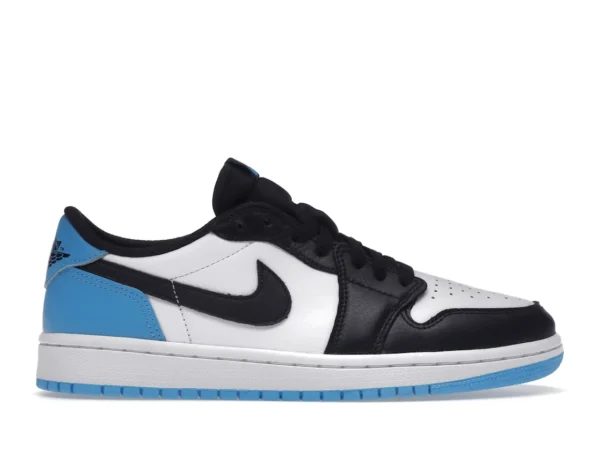 Jordan 1 Retro Low OG Black Dark Powder Blue (Women's) - photo 1- Jersey4u