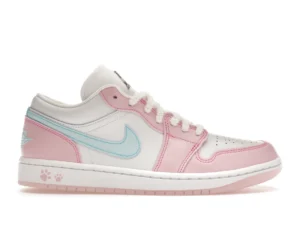 Jordan 1 Low SE Paw Print Pink Foam (Women's) - photo 1- Jersey4u