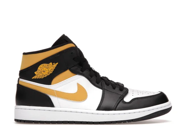 Jordan 1 Mid White Pollen Black - photo 1- Jersey4u