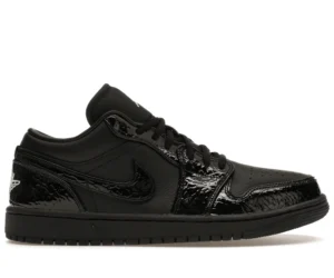 Jordan 1 Low SE Patent Elephant Black (Women's) - photo 1- Jersey4u