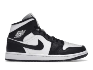 Jordan 1 Mid Split Black White (Women's) - photo 1- Jersey4u