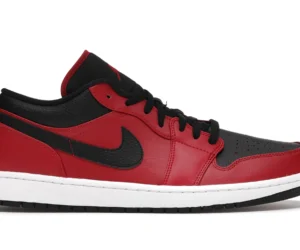 Jordan 1 Low Reverse Bred Pebbled Swoosh - photo 1- Jersey4u