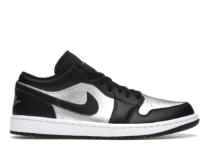 Jordan 1 Low SE Black Metallic Silver (Women's) - photo 1- Jersey4u