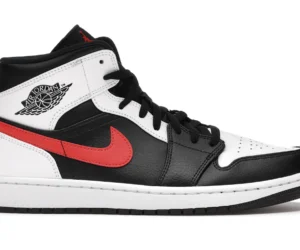 Jordan 1 Mid Black Chile Red White - photo 1- Jersey4u