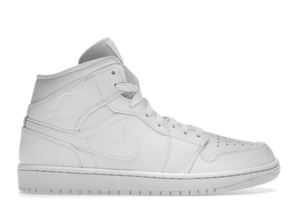 Jordan 1 Mid Triple White - photo 1- Jersey4u