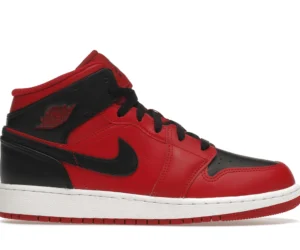 Jordan 1 Mid Reverse Bred (2021) (GS) - photo 1- Jersey4u