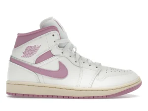 Jordan 1 Mid Sail Pink Coconut Milk (Women's) - photo 1- Jersey4u