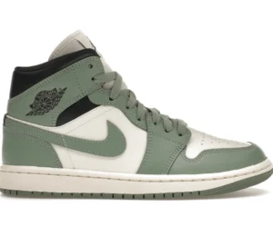 Jordan 1 Mid Jade Smoke (Women's) - photo 1- Jersey4u