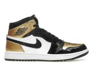 Jordan 1 Retro High Golf Patent Gold Toe - photo 1- Jersey4u