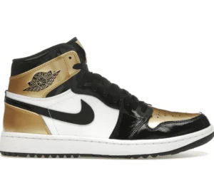 Jordan 1 Retro High Golf Patent Gold Toe - photo 1- Jersey4u