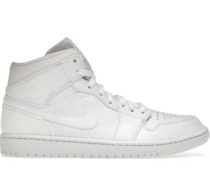 Jordan 1 Mid Triple White 2.0 (2020) - photo 1- Jersey4u