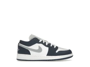 Jordan 1 Low Midnight Navy Wolf Grey (GS) - photo 1- Jersey4u