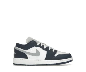 Jordan 1 Low Midnight Navy Wolf Grey (GS) - photo 1- Jersey4u