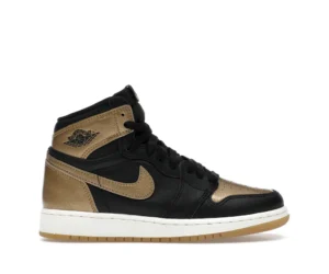 Jordan 1 Retro High OG Black Metallic Gold (GS) - photo 1- Jersey4u