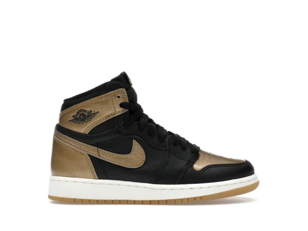 Jordan 1 Retro High OG Black Metallic Gold (GS) - photo 1- Jersey4u