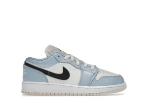 Jordan 1 Low Ice Blue Black (GS) - photo 1- Jersey4u