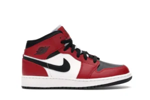 Jordan 1 Mid Chicago Black Toe (GS) - photo 1- Jersey4u