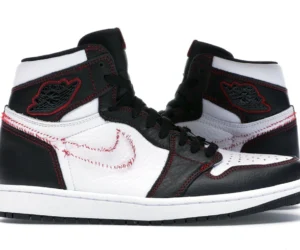 Jordan 1 Retro High Defiant White Black Gym Red - photo 1- Jersey4u