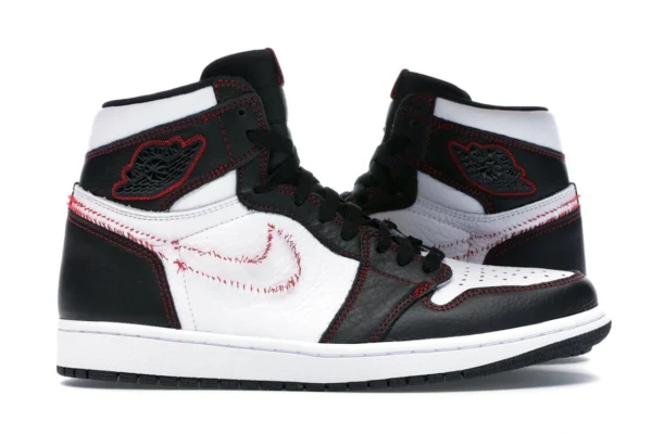 Jordan 1 Retro High Defiant White Black Gym Red - photo 1- Jersey4u