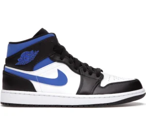 Jordan 1 Mid White Black Racer Blue - photo 1- Jersey4u