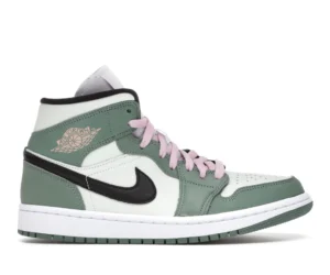 Jordan 1 Mid Dutch Green (Women's) - photo 1- Jersey4u